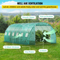 Walk-in Tunnel Greenhouse 20x10x7ft Galvanized Frame Waterproof