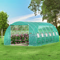 Walk-in Tunnel Greenhouse 20x10x7ft Galvanized Frame Waterproof