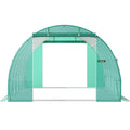 Walk-in Tunnel Greenhouse 20x10x7ft Galvanized Frame Waterproof