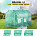 Walk-in Tunnel Greenhouse 3x2x2m Galvanised Steel Frame Zipper Door