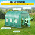 Walk-in Tunnel Greenhouse 3x2x2m Galvanised Steel Frame Zipper Door