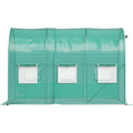 Walk-in Tunnel Greenhouse 3x2x2m Galvanised Steel Frame Zipper Door