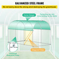 Walk-in Tunnel Greenhouse 12x7x7ft Galvanized Frame Waterproof