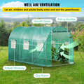 Walk-in Tunnel Greenhouse 12x7x7ft Galvanized Frame Waterproof