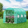 Walk-in Tunnel Greenhouse 12x7x7ft Galvanized Frame Waterproof