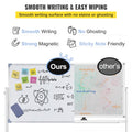 Mobile Double Sided Magnetic Whiteboard 60x90cm w/ Stand