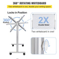 Mobile Double Sided Magnetic Whiteboard 60x90cm w/ Stand