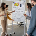 Mobile Double Sided Magnetic Whiteboard 60x90cm w/ Stand