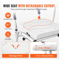 Sliding Transfer Bench Shower Chair Cut-Out Seat Reversible Backrest
