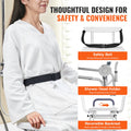 Sliding Transfer Bench Shower Chair Cut-Out Seat Reversible Backrest