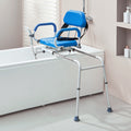 Sliding Tub Transfer Bench 360 Swivel Seat Height Adjustable 330LBS