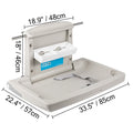Wall Mounted Baby Changing Table Horizontal Fold Down Diaper Station