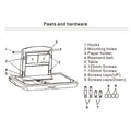 Wall Mounted Baby Changing Table Horizontal Fold Down Diaper Station