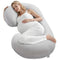 VEVOR C-Shaped Pregnancy Pillow Full Body Maternity Support Washable