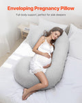 VEVOR C-Shaped Pregnancy Pillow Full Body Maternity Support Washable