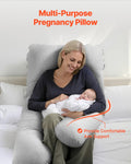 Pregnancy Pillow U-Shaped Full Body Maternity Support Back Belly Hips