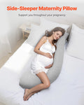 L-Shaped Pregnancy Pillow Maternity Body Pillow Soft Breathable