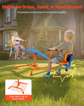 Kids Seesaw 136kg Teeter Totter 360° Rotating Age 3+