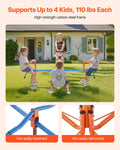 Kids Seesaw 4 Seat 360 Spin Teeter Totter 49.9kg Load Capacity