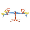 Kids Seesaw 4 Seat 360 Spin Teeter Totter 49.9kg Load Capacity