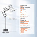 5X Magnifying Floor Lamp LED Dimmable Reading Craft Light