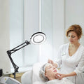 5X Magnifying Floor Lamp LED Dimmable Reading Craft Light