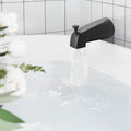 Cefito 127mm Rainfall Shower Faucet Set Matte Black Brass Valve