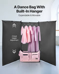 Dance Bag with Garment Rack 736.6mm USB Wheels Pink