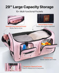 Dance Bag with Garment Rack 736.6mm USB Wheels Pink