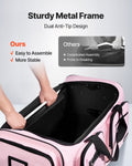Dance Bag with Garment Rack 736.6mm USB Wheels Pink