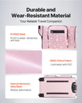 Dance Bag with Garment Rack 736.6mm USB Wheels Pink