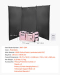 Dance Bag with Garment Rack 736.6mm USB Wheels Pink