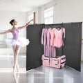 Dance Bag with Garment Rack 736.6mm USB Wheels Pink