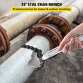 24 Inch Pipe Chain Wrench Heavy Duty 6.7 Inch Chain
