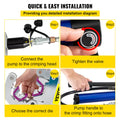 Hydraulic Hose Crimper 7 Dies A/C Air Conditioning Handheld Tool
