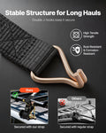 Ladder Rack Straps 2.25m 226.8kg Heavy Duty Ratchet Black 2 Pack