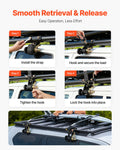 Ladder Rack Ratchet Straps 4 Pack 2.25m 226.8kg Load Heavy Duty