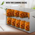 15 Quart Water Bath Canner Stove Top Pot 304 Stainless Steel 2 Racks