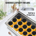 15 Quart Water Bath Canner Stove Top Pot 304 Stainless Steel 2 Racks