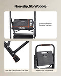 2 Step Ladder Folding Anti-Slip 272kg Capacity Steel Kitchen Home