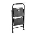 2 Step Ladder Folding Anti-Slip 272kg Capacity Steel Kitchen Home