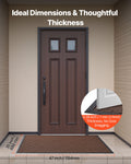 Front Door Mat 1194x889mm Brown Commercial Heavy Duty Washable