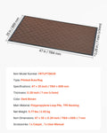 Front Door Mat 1194x889mm Brown Commercial Heavy Duty Washable