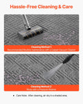 Front Door Mat, 1562 x 914 mm Commercial Floor Mat for Indoor and Outdoor, Modern Stylish Carpet with TPE Backing, Heavy Duty Washable Entry Industrial Rug for Hallway, Balcony, Garage, Grey