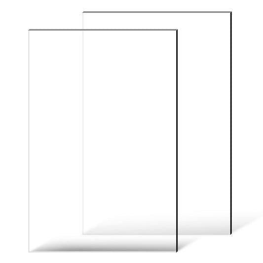 Acrylic Sheet 610x914mm 6mm Clear Plexiglass 2-Pack Plastic Crafts