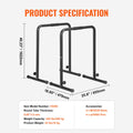 Dip Bars 200kg Capacity Adjustable Height Parallel Bars Strength Training