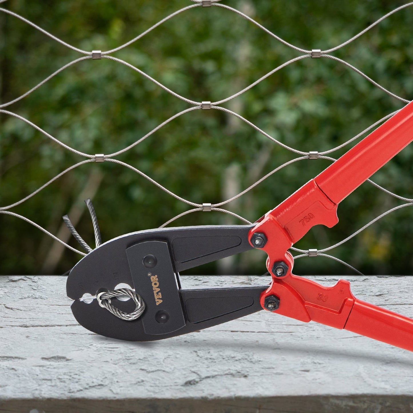 762mm/30" Hand Swager, Swaging Tool for 5/32", 1/4" and 5/16" Aluminum/Copper Sleeves