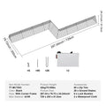 Chicken Tunnel 729x200cm Portable Yard Coop 2 Sets Ducks Rabbits