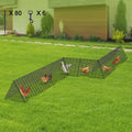Chicken Tunnel 729x200cm Portable Yard Coop 2 Sets Ducks Rabbits