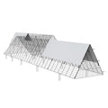 Chicken Tunnel 729x200cm Portable Yard Coop 2 Sets Ducks Rabbits